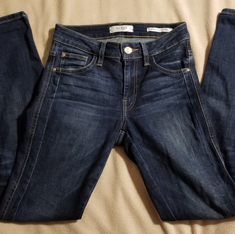 Guess Mid Rise Skinny Jeans